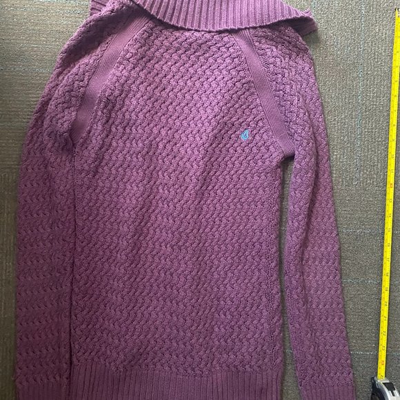 Volcom Purple Sweater w/ Double Zipper - Picture 5 of 5